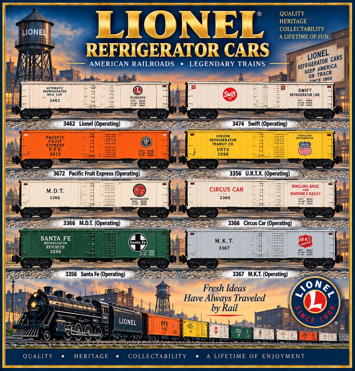 Refrigerator Cars - Road Names