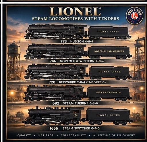 Steam Locomotives with Tenders