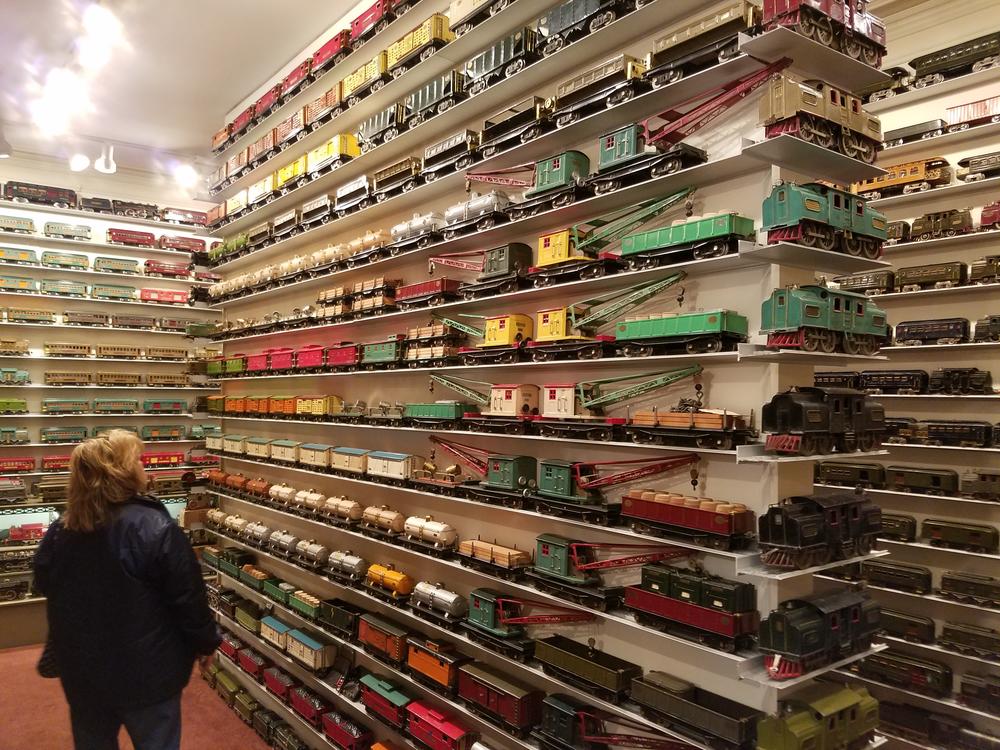 Model train collection room